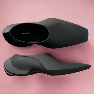 Balenciaga SPACE derby matte black SS22 collection mens shoe size US 10